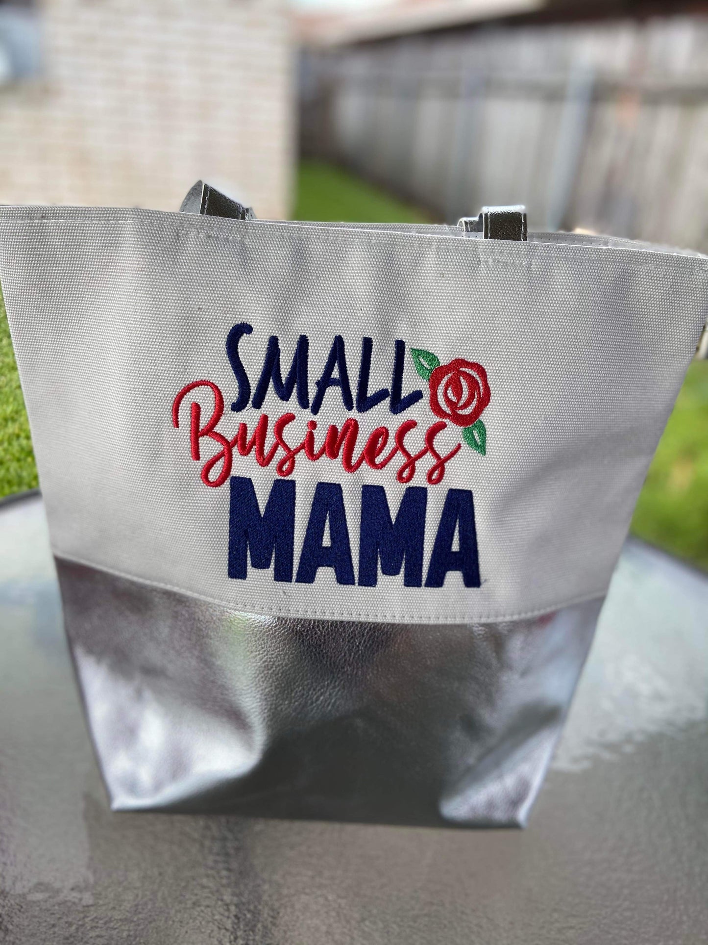 Woman Embroidered Tote