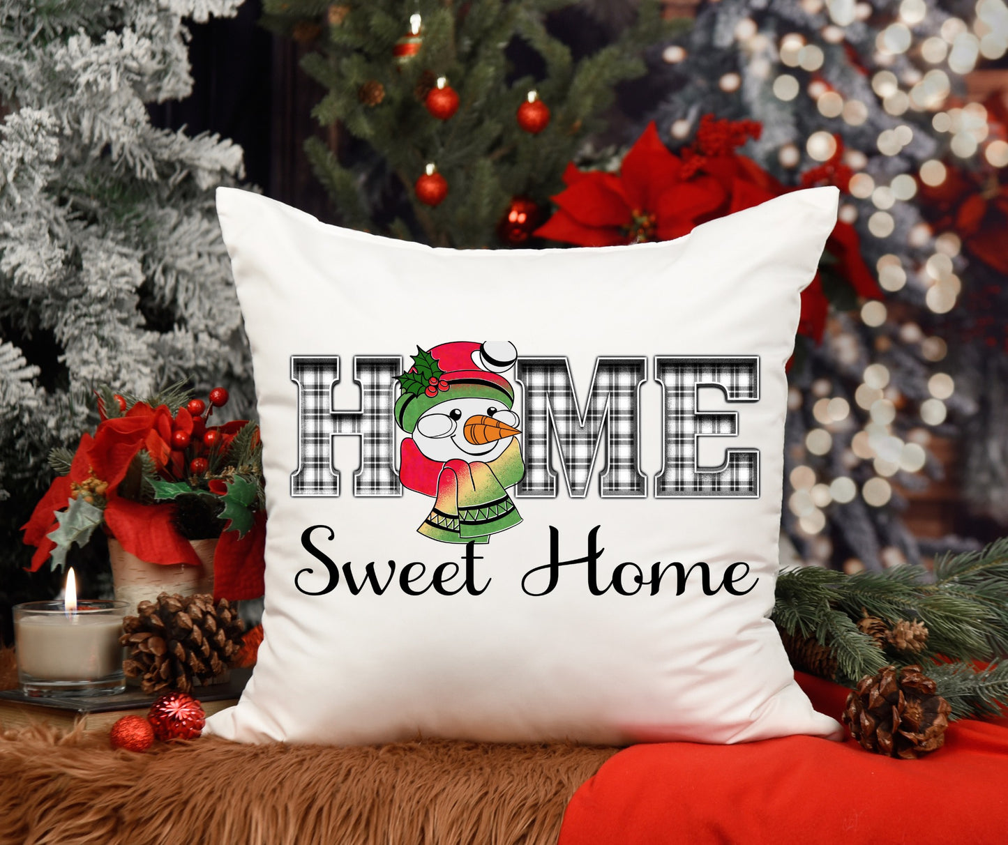 Home Sweet Home Throw Pillow