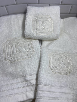 Embroidered Bathroom Towels