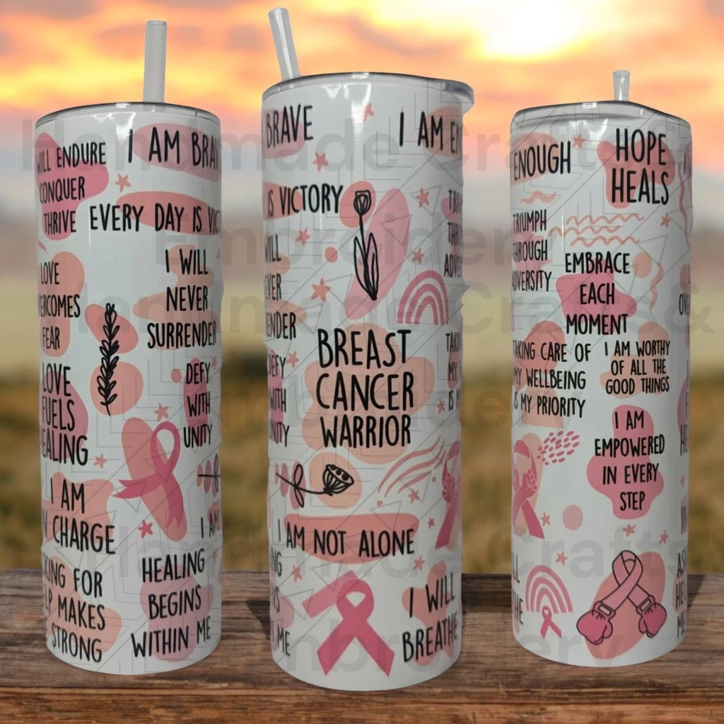 Breast Cancer Warrior Tumbler