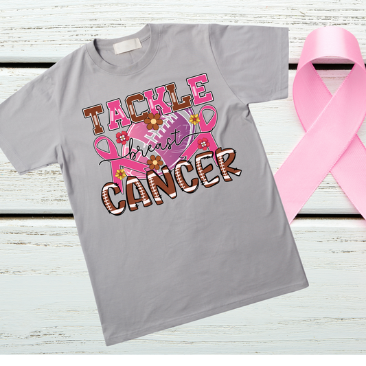Tackle Football Breast Cancer Tee-Shirt