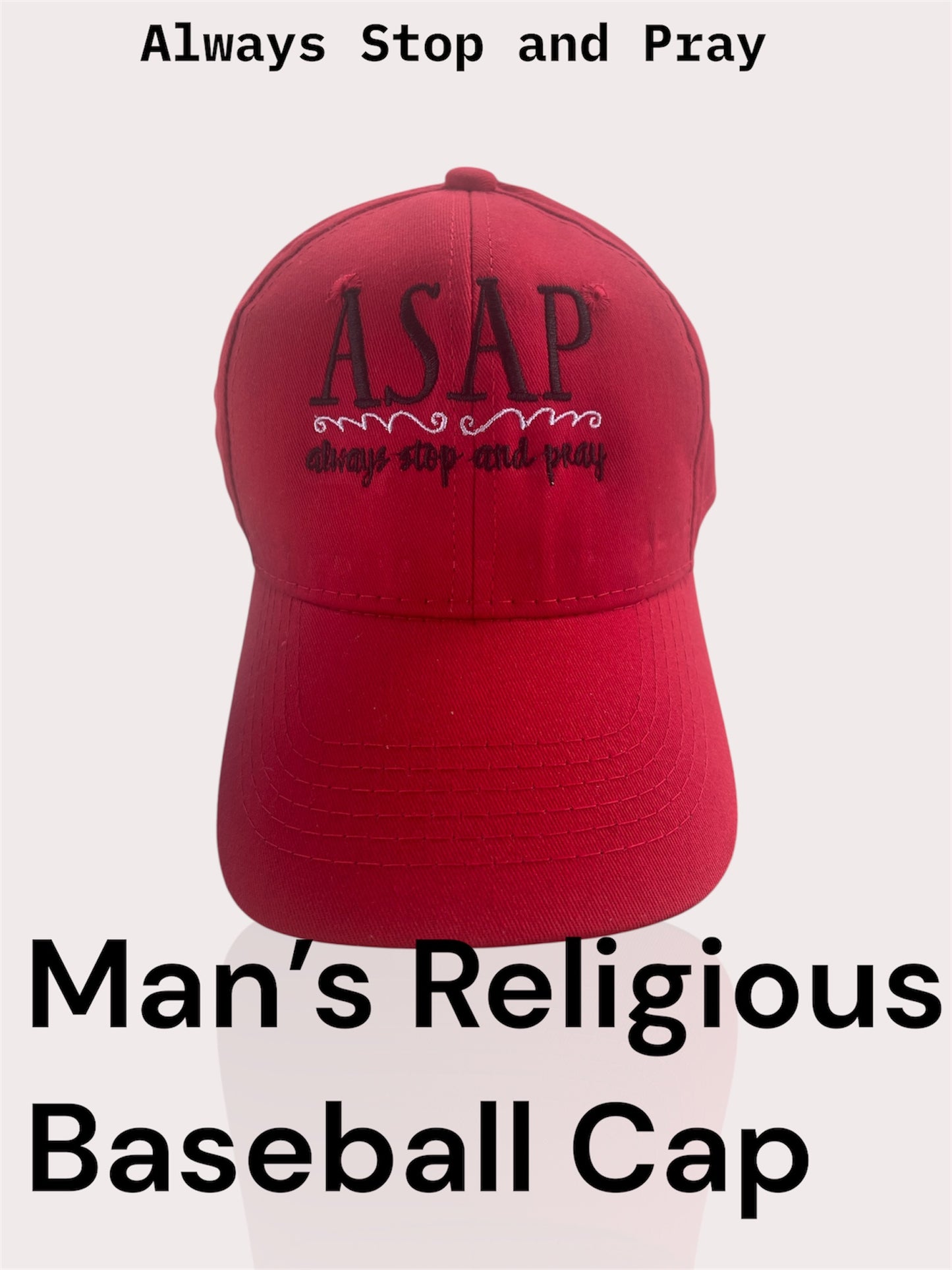 Men Embroidered Religious Baseball Cap