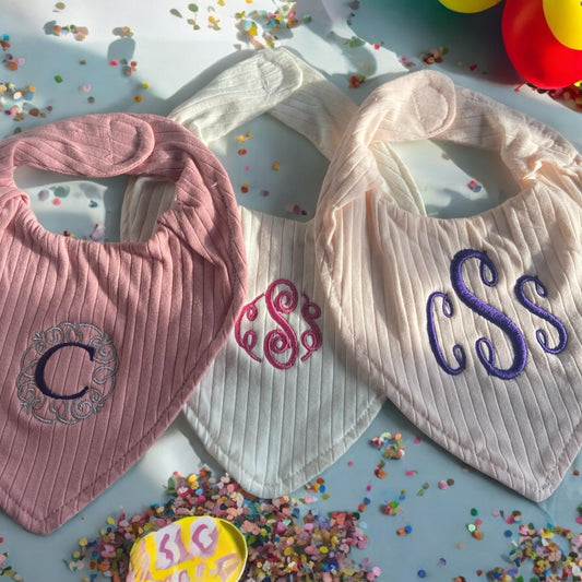 Embroidered Baby Bibs (3 pack)